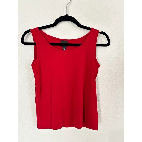 Eileen Fisher Red 100% Silk Sleeveless Tank Top (Size XS) - Picture 7 of 7